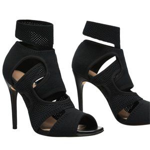 Zara Bondage Sock Style Fit Fabric Cut Out Sandals